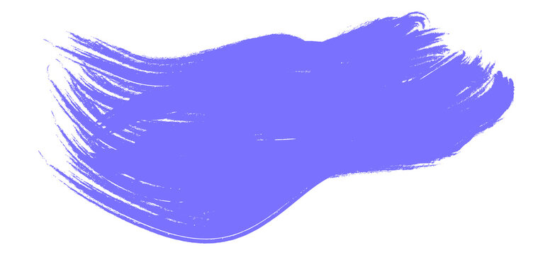 Purple Brush Stroke Paint Blob Shape