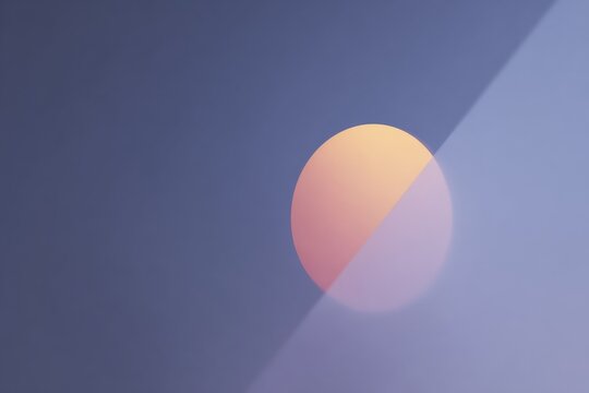 A purple background with a pink and blue circle in the middle creating an abstract illustration.