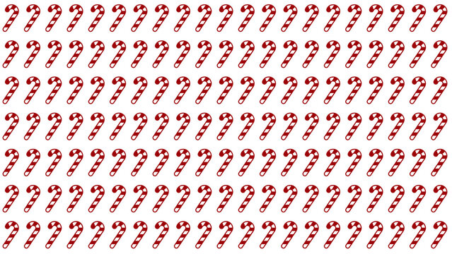 Seamless pattern of red and white striped candy canes on a white background with candy cane wrapping paper holiday season sweet tooth seamless background wallpaper christmas confectionery