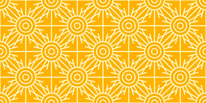 sun pattern background. childish sun seamless pattern. sun pattern for kids background.