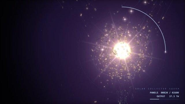 Dyson Swarm Megastructure Assembly Around Star Reveal