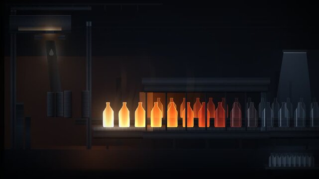 Glass Bottle Manufacturing Line Seamless Loop