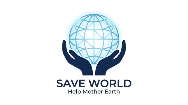 Hands cradling a glowing earth globe representing environmental protection and global unity