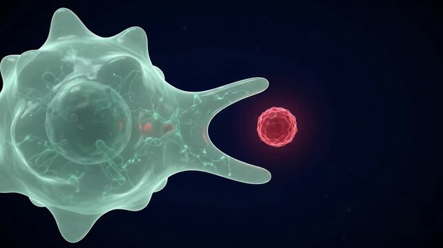 Macrophage Pseudopod Chemotactic Extension and Antigen Approach
