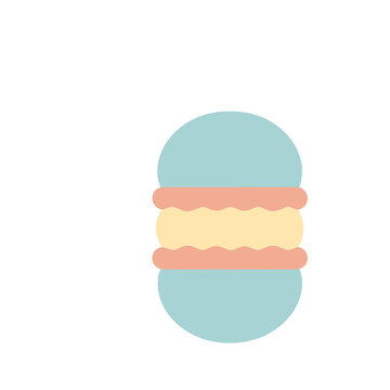 Macaron dessert illustration