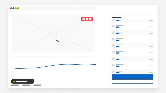 Online Live Auction Dashboard Interface UI Wireframe