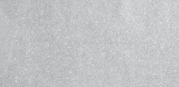 Abstract silver glitter sparkle texture with bokeh background