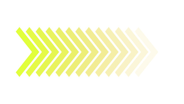 Yellow fading chevron arrows pointing right