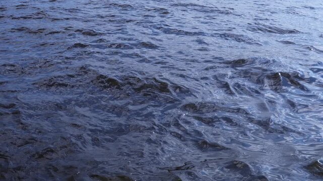 Texture of water waves on surface