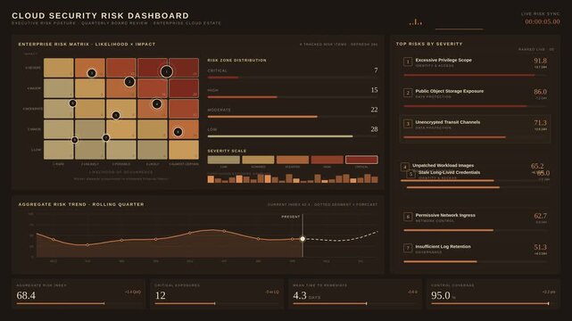 Cybersecurity analyst monitoring cloud server data on a digital dashboard