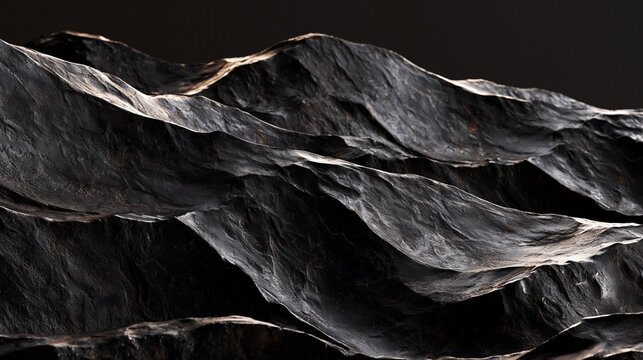 Dark volcanic rock texture with rough basalt surface and cooled lava formations   