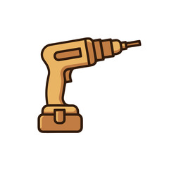 Cordless drill icon © hillin