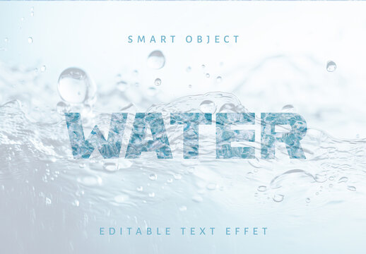 Water Text Effect
