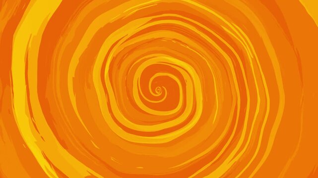 Doodle smooth orange yellow dynamic creative background. Abstract spiral modern animation. Seamless looped banner. Gradient blank backdrop. Halloween wallpaper design. Colorful childish presentation