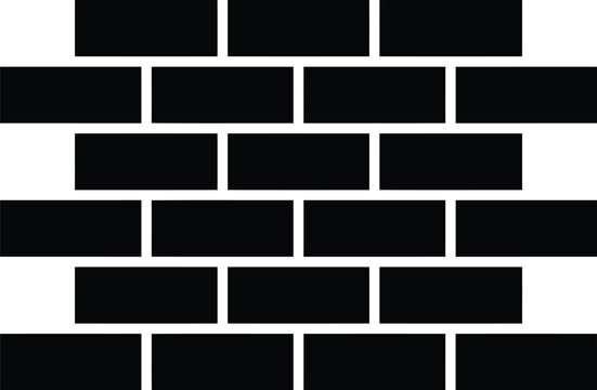 Black rectangular brick pattern design