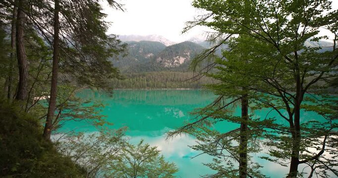 : Fantastic landscape on lake Tovel