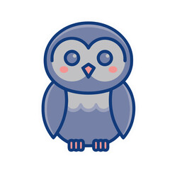 Obraz premium Cute cartoon owl illustration