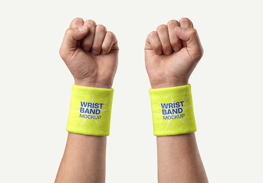 Sports Wristband Mockup