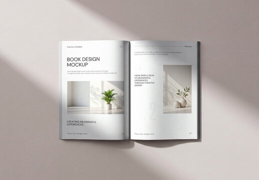 Open Book Mockup