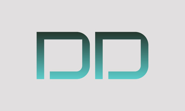 DD initials monogram letter text alphabet logo design