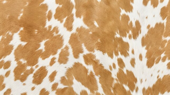brown and white cowhide pattern seamless texture background with animal fur skin abstract print design for fashion and interior decoration