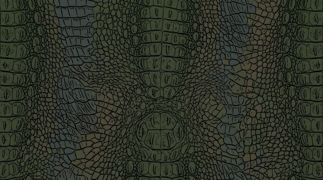 dark green alligator leather texture background featuring reptile skin pattern and animal hide surface for luxury fashion design and wildlife style