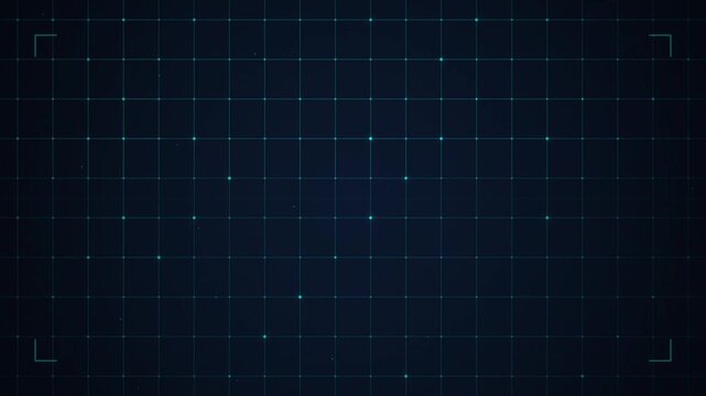 Abstract dark blue digital grid background with glowing data points and subtle UI elements, ideal for technology and futuristic concepts