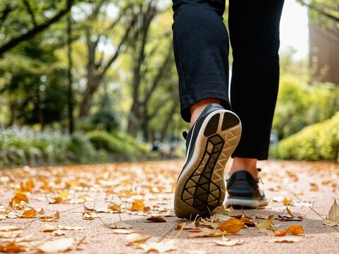 Woman walking Park outdoor Exercise Leisure Activity Explore nature Adventure traveler