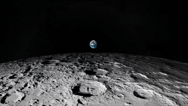 moon and earth
