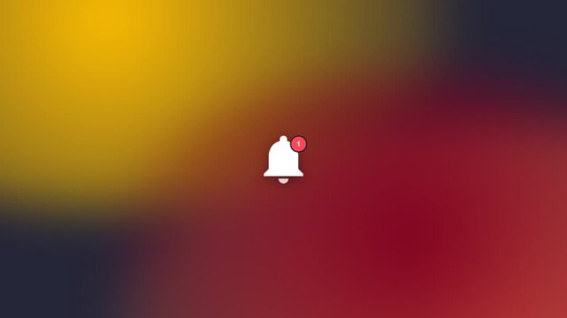 Bell Icon with Notification Badge Loop