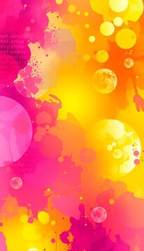 Vibrant splash of colors