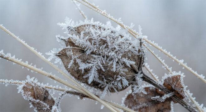 frost on a branch