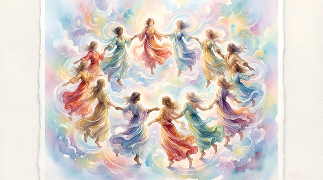 All saints day, concept watercolor illustration