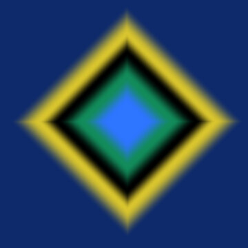 Covered in bright cobalt blue and dark black with heterochromia, where the yellow and green.
