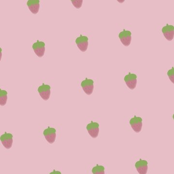 seamless pattern with strawberries