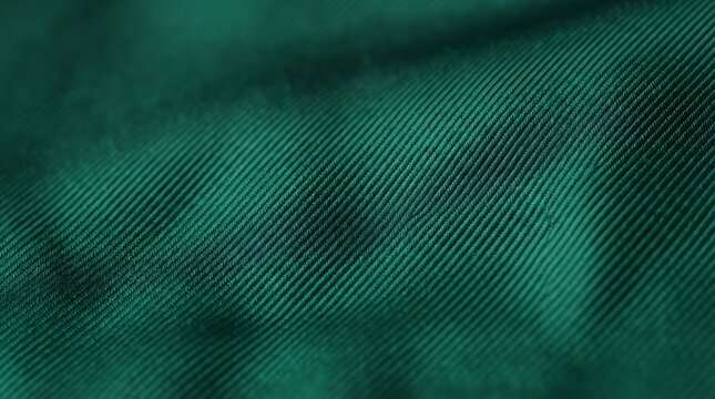 Dark teal fabric texture featuring elegant parallel ridges and soft lighting