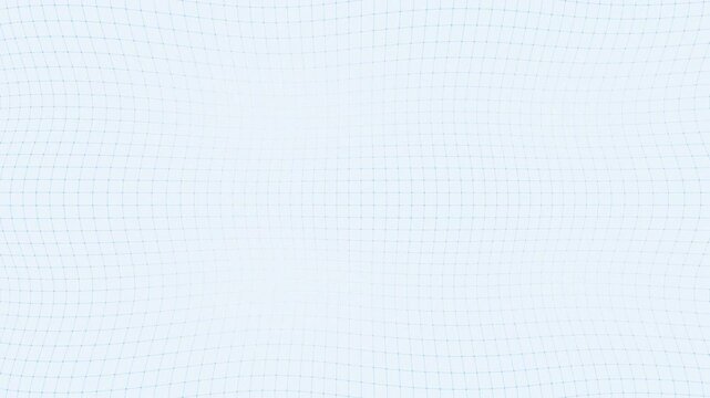 Light gray abstract waving mesh and digital ripple grid surface background, seamless loop
