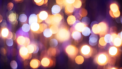 Fototapeta premium Abstract background with scattered bokeh lights and soft focus effect, decorative backdrop.