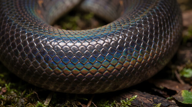 Snake Scale Overlapping Pattern