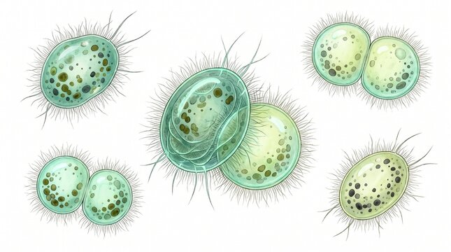 Neisseria Meningitidis Microorganisms Illustration Showing Meningococcal Bacteria and Cell Structure