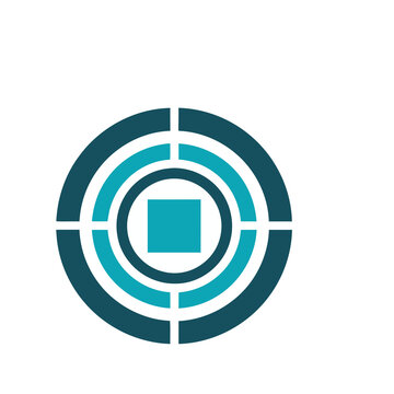 Abstract geometric target symbol