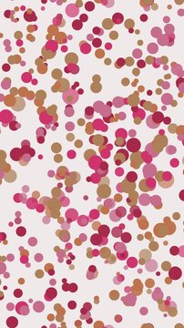 Boucle sans couture de fond anim&eacute; de pois flottants rouge