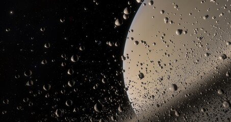 Timelapse graphic animation of Saturn with its rings composed of ice and rock particles, showing orbiting moons moving around the planet.  © Jose Lledo