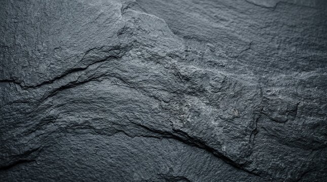 Detailed texture of a rough graphite background, closeup shot.