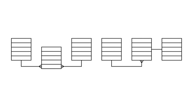 Entity Relationship Diagram Examples Showing Database Tables and Schema Connections for Systems Analysis