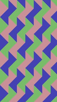 Fond anim&eacute; de triangles multicolore &eacute;clatant en boucle sans couture