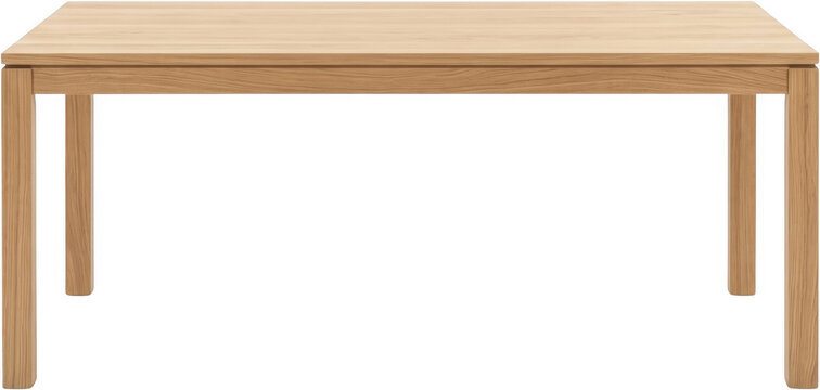 Modern wooden dining table with minimalist design