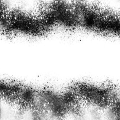 Obraz premium White spray paint border frame splatter banner grunge aerosol texture dark mode png background graphic