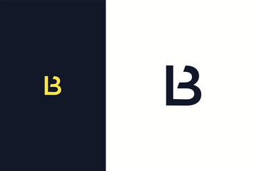 Minimalist linear letter B monogram logo mark © Aalieff