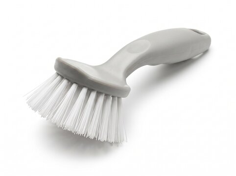 plastic brush isolated on white background 